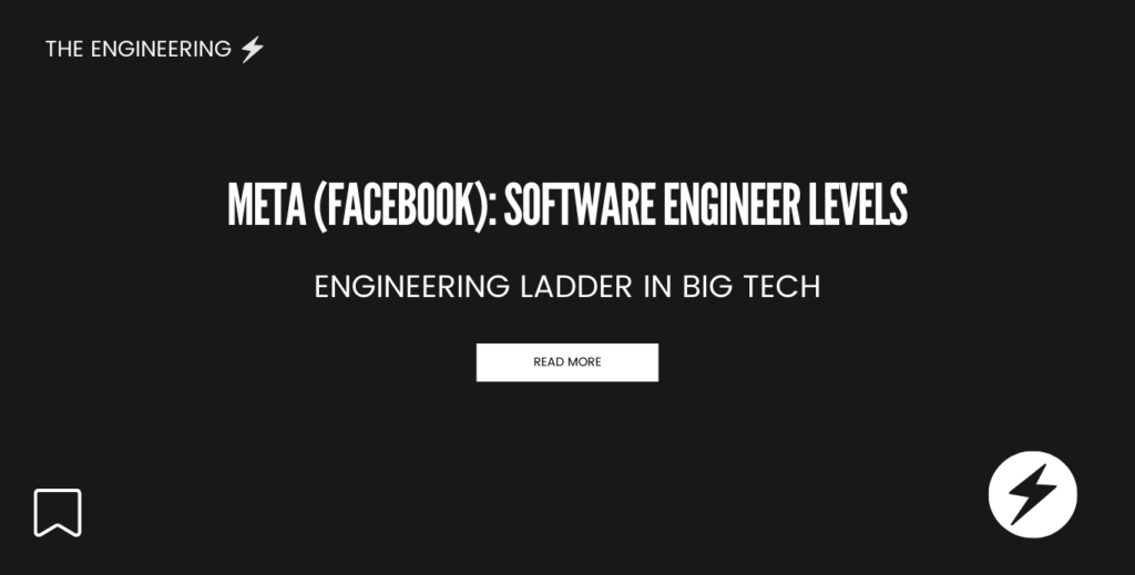 Meta (Facebook): IC Levels Engineering Laddder at Big Tech