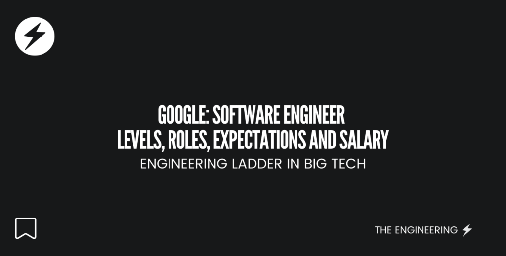 GOOGLE: Software Engineer Levels, Roles, Expectations and Salary - Engineering Ladder in BIG Tech