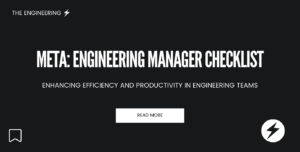 Meta (Facebook): Engineering Manager Checklist Enhancing Efficiency and Productivity in Engineering Teams