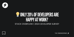 💡Only 20% of Developers are Happy at Work? - Stack Overflow | Developer Survey 2024